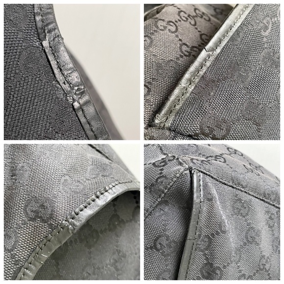 Gucci black monogram canvas and leather Y2K sling backpack bag - Picture 11 of 11